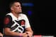 MEXICO CITY, MEXICO - NOVEMBER 05: Nate Diaz watches as teammate Chris Avila of the United States enters the Octagon before facing Enrique Barzola of Peru in their featherweight bout during the UFC Fight Night event at Arena Ciudad de Mexico on November 5, 2016 in Mexico City, Mexico. (Photo by Jeff Bottari/Zuffa LLC/Zuffa LLC via Getty Images)