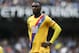 MANCHESTER, ENGLAND - MAY 06: Christian Benteke of Crystal Palace during the Premier League match between Manchester City and Crystal Palace at Etihad Stadium on May 6, 2017 in Manchester, England. (Photo by Mark Robinson/Getty Images)