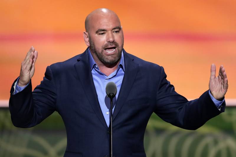Dana White, President of Ultimate Fighting Championship, speaks during the second day of the Republican National Convention in Cleveland, Tuesday, July 19, 2016. (AP Photo/J. Scott Applewhite)