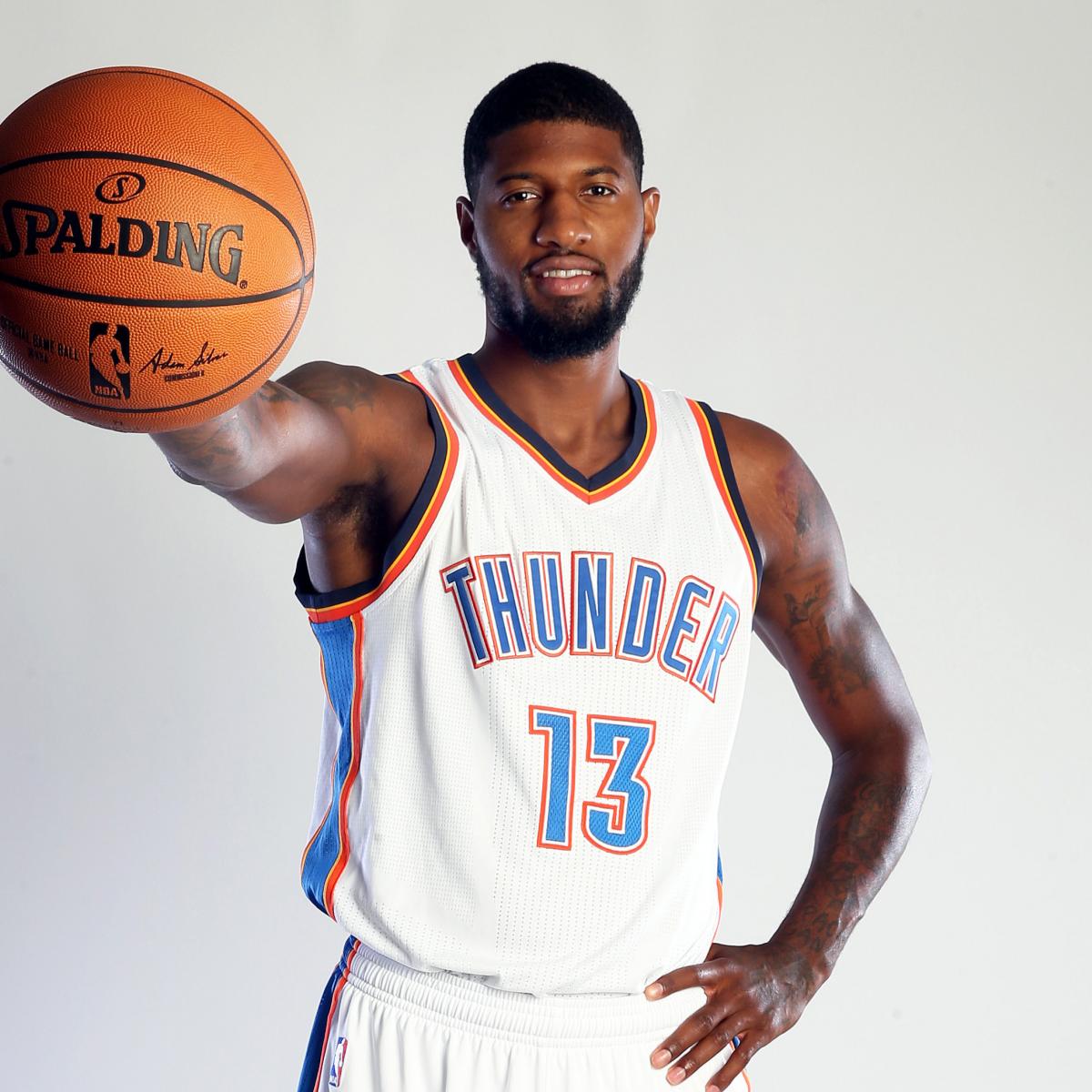 Paul George Oklahoma City Thunder #13 Jersey player shirt