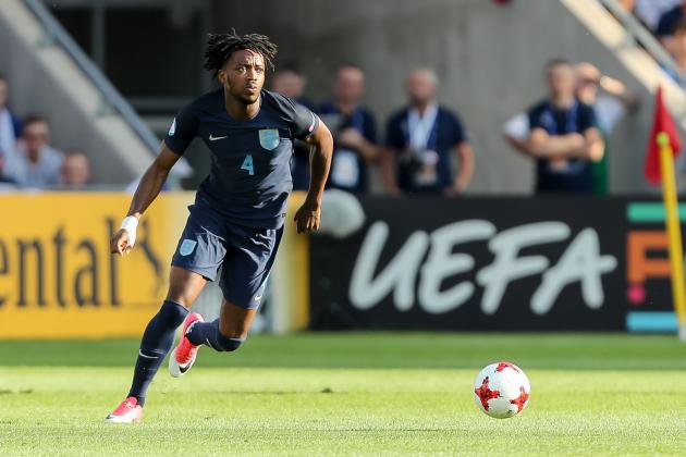 KIELCE, POLAND - JUNE 19: Nathaniel Chalobah of England in action during the 2017 UEFA European Under-21 Championship match between Slovakia and England on June 19, 2017 in Kielce, Poland. (Photo by TF-Images/Getty Images)