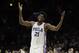 Philadelphia 76ers' Joel Embiid in action during an NBA basketball game against the Toronto Raptors, Wednesday, Jan. 18, 2017, in Philadelphia. (AP Photo/Matt Slocum)