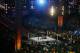 Wrestler Ryan Reeves, left, known as Ryback, stands over Mark Henry during their match Sunday, April 7, 2013, in East Rutherford, N.J., during the WWE Wrestlemania 29 event. (AP Photo/Mel Evans)