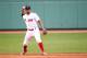 BOSTON, MA - JUNE 29: Xander Bogaerts #2 of the Boston Red Sox throws to first base in the first inning of a game against the Minnesota Twins at Fenway Park on June 29, 2017 in Boston, Massachusetts. (Photo by Adam Glanzman/Getty Images)