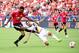 CARSON, CA - JULY 15: Marcus Rashford #19 of Manchester United scores his second goal of the game past Hugo Arellano #21 of Los Angeles Galaxy to take a 2-0 lead during the first half at StubHub Center on July 15, 2017 in Carson, California. (Photo by Harry How/Getty Images)