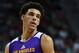LAS VEGAS, NV - JULY 16: Lonzo Ball #2 of the Los Angeles Lakers stands on the court during a semifinal game of the 2017 Summer League against the Dallas Mavericks at the Thomas & Mack Center on July 16, 2017 in Las Vegas, Nevada. Los Angeles won 108-98. NOTE TO USER: User expressly acknowledges and agrees that, by downloading and or using this photograph, User is consenting to the terms and conditions of the Getty Images License Agreement. (Photo by Ethan Miller/Getty Images)