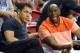 LAS VEGAS, NV - JULY 16: Head coach Luke Walton (L) of the Los Angeles Lakers and Lakers president of basketball operations Earvin 'Magic' Johnson talk courtside during the team's semifinal game of the 2017 Summer League against the Dallas Mavericks at the Thomas & Mack Center on July 16, 2017 in Las Vegas, Nevada. Los Angeles won 108-98. NOTE TO USER: User expressly acknowledges and agrees that, by downloading and or using this photograph, User is consenting to the terms and conditions of the Getty Images License Agreement. (Photo by Ethan Miller/Getty Images)