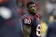 Houston Texans wide receiver Andre Johnson (80) stands on the sidelines during the first half of an NFL football game against the Baltimore Ravens Sunday, Dec. 21, 2014, in Houston. (AP Photo/Patric Schneider)