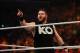 NEW YORK, NY - AUGUST 23: Kevin Owens celebrates his victory over Cesaro at the WWE SummerSlam 2015 at Barclays Center of Brooklyn on August 23, 2015 in New York City. (Photo by JP Yim/Getty Images)