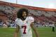 San Francisco 49ers quarterback Colin Kaepernick smiles after the 49ers' 22-21 win over the Los Angeles Rams during an NFL football game Saturday, Dec. 24, 2016, in Los Angeles. (AP Photo/Jae C. Hong)