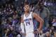 SACRAMENTO, CA - APRIL 11: Buddy Hield #24 of the Sacramento Kings looks on during the game against the Phoenix Suns on April 11, 2017 at Golden 1 Center in Sacramento, California. NOTE TO USER: User expressly acknowledges and agrees that, by downloading and or using this photograph, User is consenting to the terms and conditions of the Getty Images Agreement. Mandatory Copyright Notice: Copyright 2017 NBAE (Photo by Rocky Widner/NBAE via Getty Images)