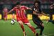 Bayern Munich's forward Robert Lewandowski (L) and Arsenal midfielder Mohamed Elneny vie for the ball during the International Champions Cup football match between Bayern Munich and Arsenal in Shanghai on July 19, 2017. / AFP PHOTO / Johannes EISELE (Photo credit should read JOHANNES EISELE/AFP/Getty Images)