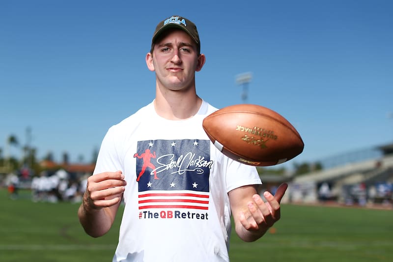 CORONADO, CA - MAY 27: Josh Rosen of UCLA attends Steve Clarkson's 13th Annual Quarterback Retreat on May 27, 2017 in Coronado, California. (Photo by Joe Scarnici/Getty Images)