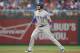 Chicago Cubs' Kris Bryant takes a lead during a baseball game against the Washington Nationals, Wednesday, June 28, 2017, in Washington. (AP Photo/Nick Wass)