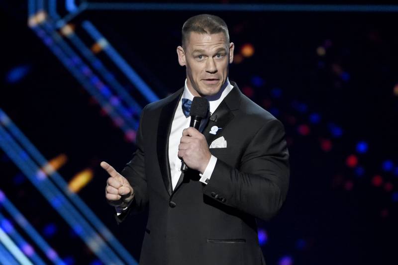 Host John Cena speaks at the ESPY Awards at the Microsoft Theater on Wednesday, July 13, 2016, in Los Angeles. (Photo by Chris Pizzello/Invision/AP)