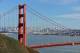 Feb 6, 2016; San Francisco, CA, USA; A general view of the Golden Gate Bridge and the skyline of downtown San Francisco prior to Super Bowl 50 between the Denver Broncos and the Carolina Panthers. Mandatory Credit: Kirby Lee-USA TODAY Sports