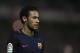 FC Barcelona's Neymar da Silva from Brazil gestures against Granada during their Spanish La Liga soccer match in Granada, Spain, Sunday April 2, 2017. (AP Photo/Daniel Tejedor)