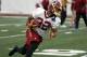 Washington Redskins running back Samaje Perine (32) runs during practice at the team's NFL football training facility at Redskins Park, Wednesday, May 24, 2017 in Ashburn, Va. (AP Photo/Alex Brandon)