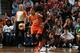 SEATTLE, WA - JULY 22: Maya Moore of the Western Conference All-Stars controls the ball against the Eastern Conference All-Stars as part of the Verizon WNBA All-Star Game 2017 at KeyArena on July 22, 2017 in Seattle, Washington. NOTE TO USER: User expressly acknowledges and agrees that, by downloading and or using this photograph, User is consenting to the terms and conditions of the Getty Images License Agreement. (Photo by Garrett Ellwood/Getty Images)