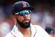 BOSTON, MA - JULY 20: David Price #24 of the Boston Red Sox looks on from the dugout during the sixth inning against the Toronto Blue Jays at Fenway Park on July 20, 2017 in Boston, Massachusetts. (Photo by Maddie Meyer/Getty Images)