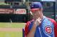 Chicago Cubs' first-round draft pick Kris Bryant listens to other players during batting practice before a baseball game against the St. Louis Cardinals Friday, July 12 2013, in Chicago. (AP Photo/Charles Rex Arbogast)