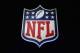 HOUSTON, TX - FEBRUARY 01: The NFL shield logo is seen following a press conference held by NFL Commissioner Roger Goodell (not pictured) at the George R. Brown Convention Center on February 1, 2017 in Houston, Texas. (Photo by Tim Bradbury/Getty Images)