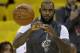 Cleveland Cavaliers forward LeBron James warms up before Game 5 of basketball's NBA Finals between the Golden State Warriors and the Cavaliers in Oakland, Calif., Monday, June 12, 2017. (AP Photo/Ben Margot)