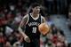 CHICAGO, IL - APRIL 12: Archie Goodwin #10 of the Brooklyn Nets dribbles the ball in the fourth quarter against the Chicago Bulls at United Center on April 12, 2017 in Chicago, Illinois. NOTE TO USER: User expressly acknowledges and agrees that, by downloading and or using this photograph, User is consenting to the terms and conditions of the Getty Images License Agreement. (Photo by Dylan Buell/Getty Images)