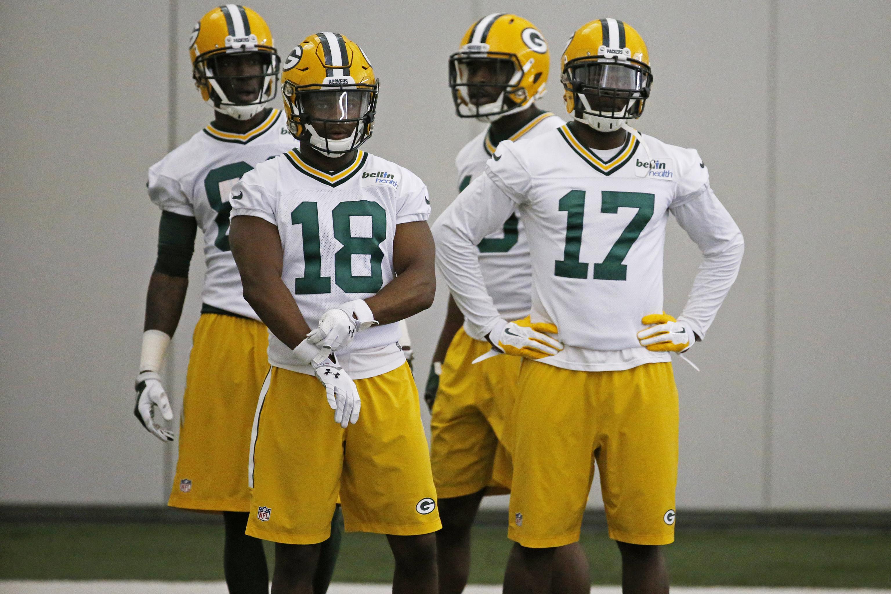 Davante Adams and Randall Cobb participate in training camp