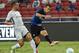 Inter Milan's Ivan Perisic (R) scores against Chelsea during their International Champions Cup football match in Singapore on July 29, 2017. / AFP PHOTO / Roslan RAHMAN (Photo credit should read ROSLAN RAHMAN/AFP/Getty Images)