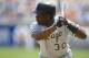 CHICAGO - UNDATED: Tim Raines of the Chicago White Sox bats during an MLB game at the Oakland-Alameda County Coliseum versus the Oakland Athletics. Raines played for the White Sox from 1991-1995. (Photo by Ron Vesely/MLB Photos via Getty Images)