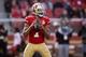 SANTA CLARA, CA - JANUARY 01: Colin Kaepernick #7 of the San Francisco 49ers drops back to pass against the Seattle Seahawks at Levi's Stadium on January 1, 2017 in Santa Clara, California. (Photo by Ezra Shaw/Getty Images)