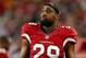 GLENDALE, AZ - DECEMBER 27: Defensive back Chris Clemons #29 of the Arizona Cardinals on the sidelines during the NFL game against the Green Bay Packers at the University of Phoenix Stadium on December 27, 2015 in Glendale, Arizona. The Cardinals defeated the Packers 38-8. (Photo by Christian Petersen/Getty Images)