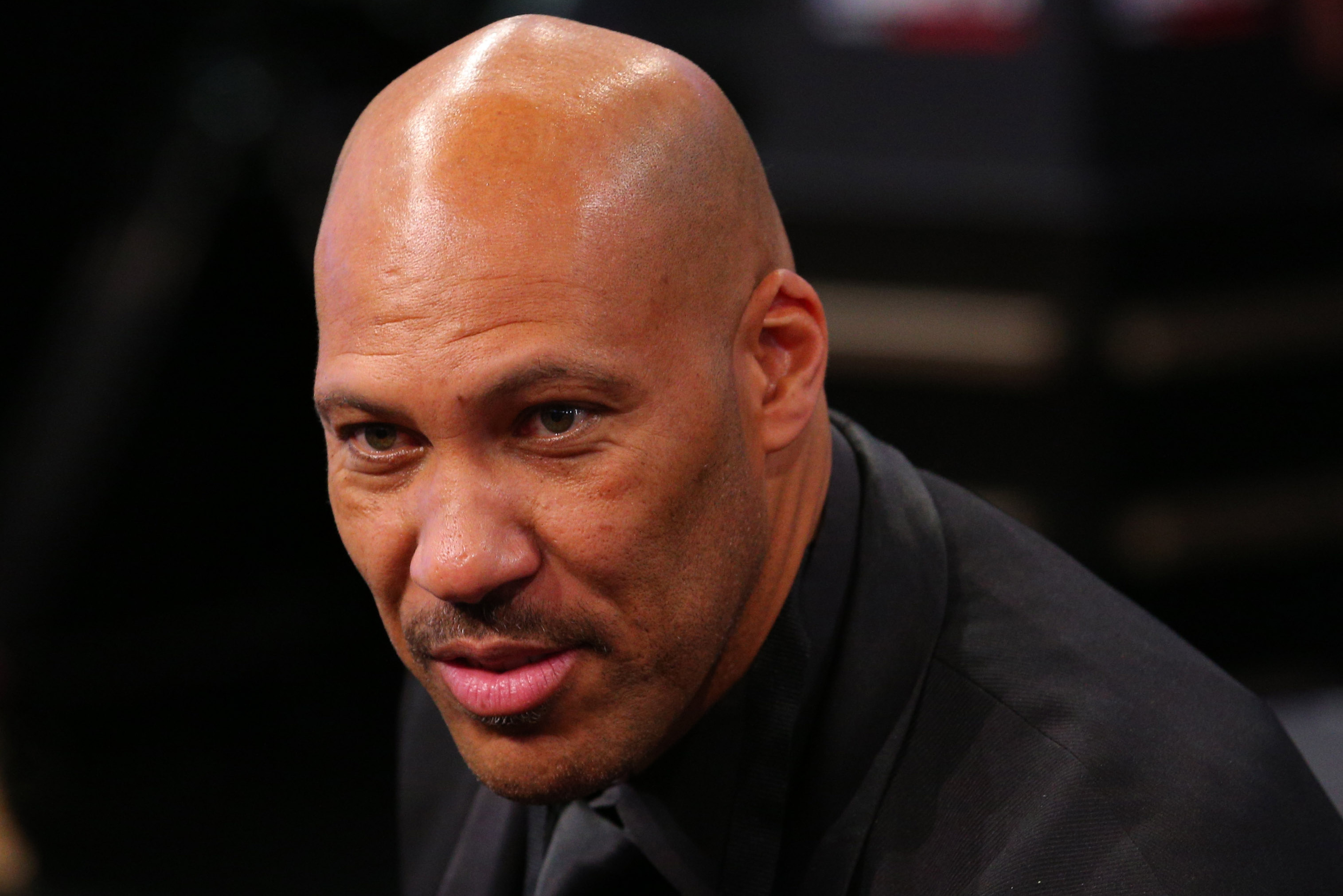 Jun 22, 2017; Brooklyn, NY, USA; LaVar Ball the father of NBA prospect Lonzo Ball (not pictured) in attendance before the first round of the 2017 NBA Draft at Barclays Center. Mandatory Credit: Brad Penner-USA TODAY Sports