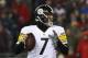 FOXBORO, MA - JANUARY 22: Ben Roethlisberger #7 of the Pittsburgh Steelers looks to pass the ball against the New England Patriots in the AFC Championship Game at Gillette Stadium on January 22, 2017 in Foxboro, Massachusetts. (Photo by Elsa/Getty Images)