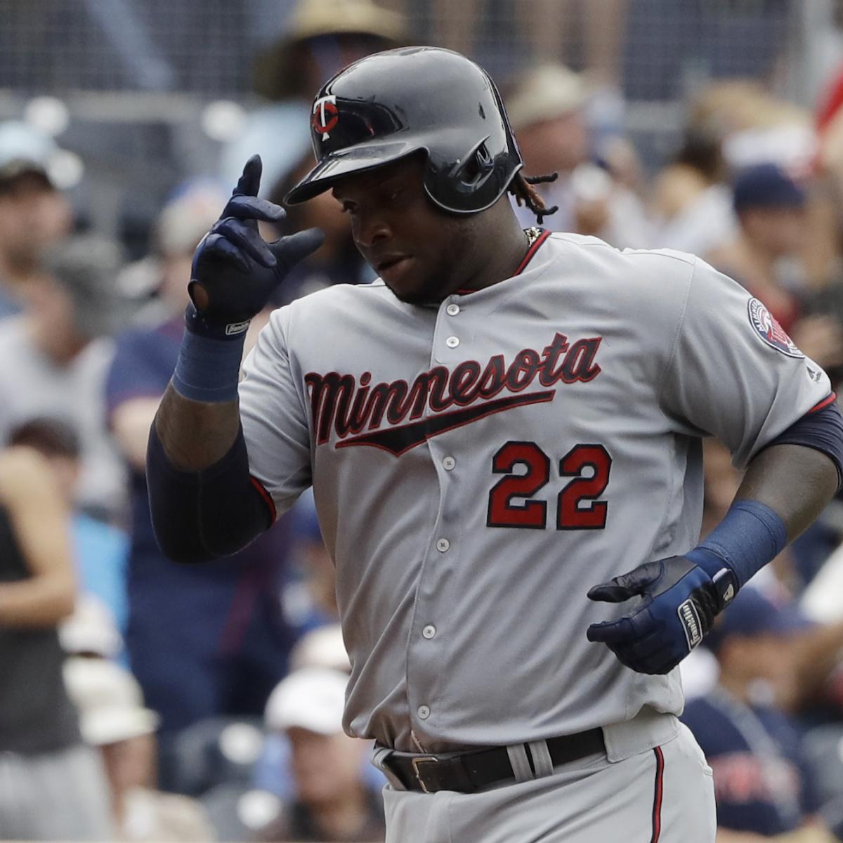 Tired of his helmet falling off, Twins' Miguel Sano cuts his hair