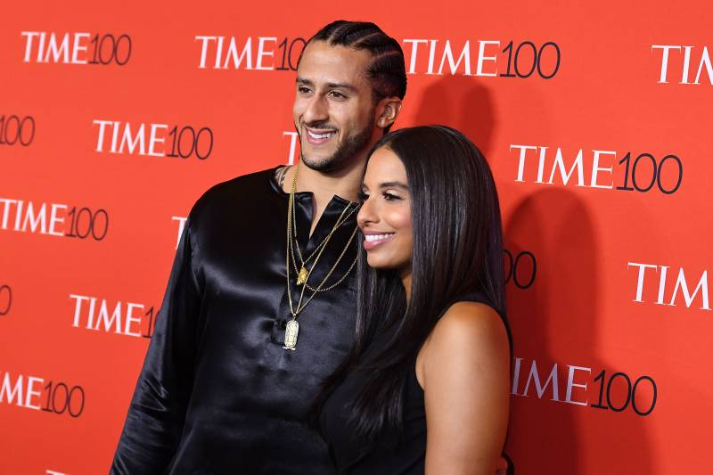 Colin Kaepernick (L) and Nessa attend the 2017 Time 100 Gala at Jazz at Lincoln Center on April 25, 2017 in New York City. / AFP PHOTO / ANGELA WEISS        (Photo credit should read ANGELA WEISS/AFP/Getty Images)