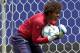 U.S. Women's National Soccer Team goalkeeper Briana Scurry makes a save during soccer practice Friday, June 22, 2007 at Giants Stadium in East Rutherford, N.J. The US team will face Brazil on Saturday in an international friendly. (AP Photo/Bill Kostroun)