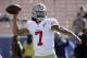 San Francisco 49ers quarterback Colin Kaepernick (7) during the first half of an NFL football game against the Los Angeles Rams, Saturday, Dec. 24, 2016, in Los Angeles. (AP Photo/Rick Scuteri)
