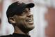 LaVar Ball, father of Los Angeles Lakers' Lonzo Ball, watches the Lakers play the Los Angeles Clippers during the second half of an NBA summer league basketball game, Friday, July 7, 2017, in Las Vegas. (AP Photo/John Locher)