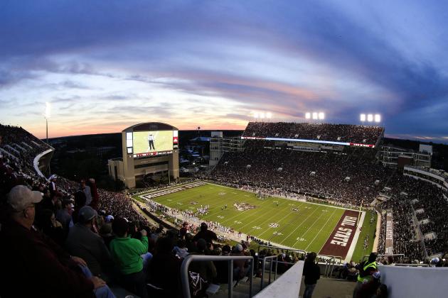 Nov 14, 2015; Starkville, MS, USA; A general view of Davis Wade Stadium during a game between the Mississippi State Bulldogs and Alabama Crimson Tide game. The Crimson Tide defeated the Bulldogs 31-6. Mandatory Credit: Marvin Gentry-USA TODAY Sports