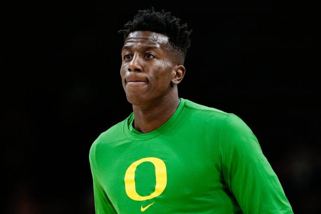 Jan 28, 2017; Boulder, CO, USA; Oregon Ducks forward Kavell Bigby-Williams (35) before the game against the Colorado Buffaloes at the Coors Events Center. Mandatory Credit: Isaiah J. Downing-USA TODAY Sports