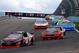WATKINS GLEN, NY - AUGUST 05: Kyle Busch, driver of the #18 NOS Rowdy Toyota, leads a pack of cars during the NASCAR XFINITY Series Zippo 200 at The Glen at Watkins Glen International on August 5, 2017 in Watkins Glen, New York. (Photo by Sean Gardner/Getty Images)