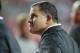 Nov 5, 2016; Columbus, OH, USA; Ohio State Buckeyes assistant coach Greg Schiano during the first quarter at Ohio Stadium. Ohio State Buckeyes lead 62-3 in the fourth quarter. Mandatory Credit: Joe Maiorana-USA TODAY Sports