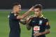 Brazil's Neymar (L) and Philippe Coutinho joke during a training in Lima on November 14, 2016 ahead of their WC 2018 qualifier against Peru. / AFP / LUKA GONZALES (Photo credit should read LUKA GONZALES/AFP/Getty Images)