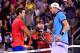 MONTREAL, QC - AUGUST 07: Juan Martin del Potro of Argentina shakes hands with John Isner of the United States during day four of the Rogers Cup presented by National Bank at Uniprix Stadium on August 7, 2017 in Montreal, Quebec, Canada. Juan Martin del Potro won 7-5, 7-5. (Photo by Minas Panagiotakis/Getty Images)