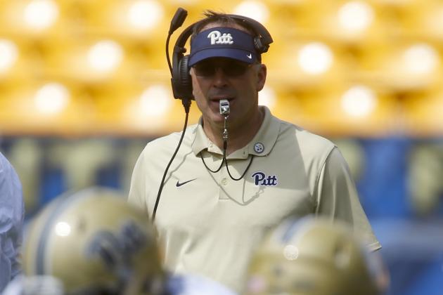 Pittsburgh head coach Pat Narduzzi during the annual Pittsburgh Spring NCAA football scrimmage, Saturday, April 15, 2017, in Pittsburgh. (AP Photo/Keith Srakocic)