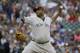 New York Yankees starting pitcher CC Sabathia throws to a Seattle Mariners batter during the first inning of a baseball game, Friday, July 21, 2017, in Seattle. (AP Photo/Ted S. Warren)