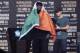 Floyd Mayweather Jr., arrive at a news conference at Barclays Center Thursday, July 13, 2017, in New York. (AP Photo/Frank Franklin II)