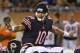 CHICAGO, IL - AUGUST 10: Mitchell Trubisky #10 of the Chicago Bears call signals against the Denver Broncos during a preseason game at Soldier Field on August 10, 2017 in Chicago, Illinois. The Broncos defeated the Bears 24-17. (Photo by Jonathan Daniel/Getty Images)